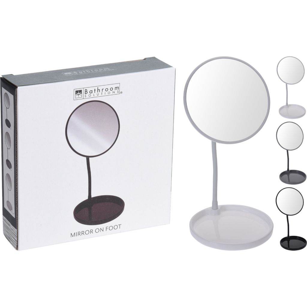 MIROIR SUR PIED 36CM 3ASS CLR MIROIR SUR PIED 36CM 3ASS CLR
