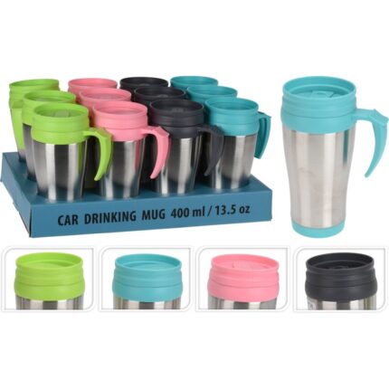 TASSE A BOIRE VOITURE 400ML 4ASS CL