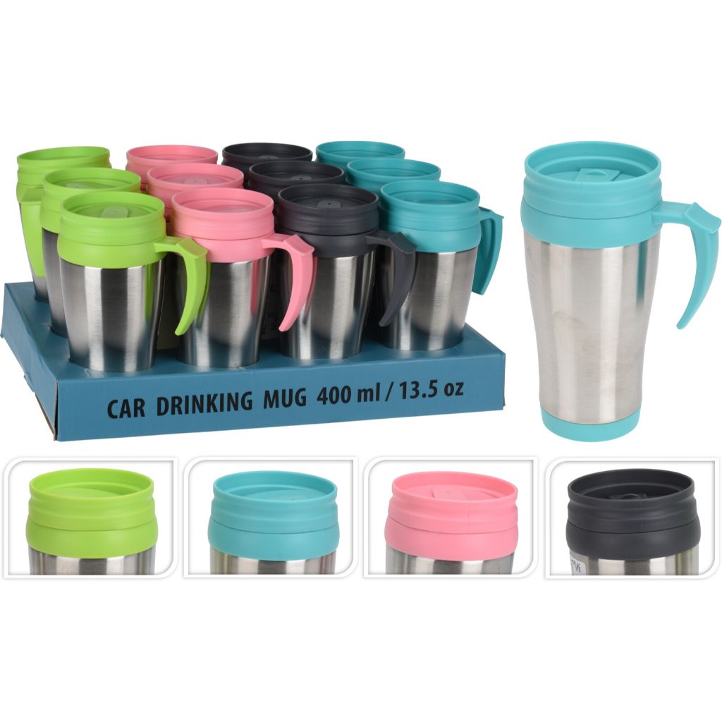 TASSE A BOIRE VOITURE 400ML 4ASS CL TASSE A BOIRE VOITURE 400ML 4ASS CL