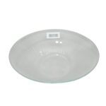 SALADIER EN VERRE CRISTALISE D 30 CM