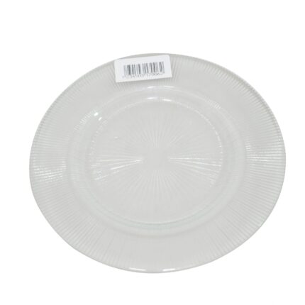 ASSIETTE PLATE  RADIANT VERRE CRISTALISE D 21 CM