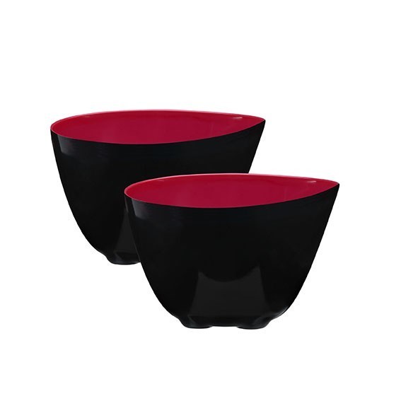 SET 2 BOLS COUPELLE ROUGE MELAMIN BLANC D 10.5CM SET 2 BOLS COUPELLE ROUGE MELAMIN BLANC D 10.5CM