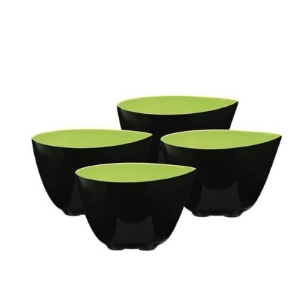SET 4 BOLS COUPELLE PF  VERT CITRON  MELAMIN  D 8.0
