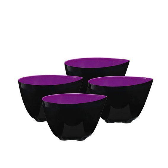 SET 4 BOLS COUPELLE PF MAUVE MELAMIN D 8.0CM SET 4 BOLS COUPELLE PF MAUVE MELAMIN D 8.0CM