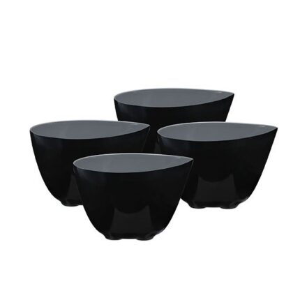 SET 4 BOLS COUPELLE PF  GRIS  MELAMIN  D 8.0CM