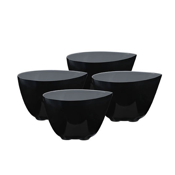 SET 4 BOLS COUPELLE PF GRIS MELAMIN D 8.0CM SET 4 BOLS COUPELLE PF GRIS MELAMIN D 8.0CM