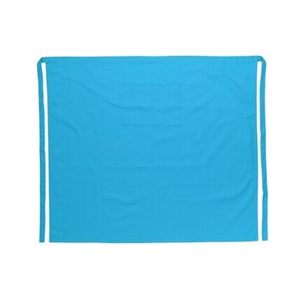TABLIER DE CUISINE DEMI TURQUOISE100% COTTON L90 W100CM