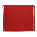TABLIER DE CUISINE DEMI ROUGE100% COTTON  L 90 W100 CM