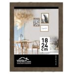 CADRE PHOTO BOIS MARRON - 18 x 24 Cm