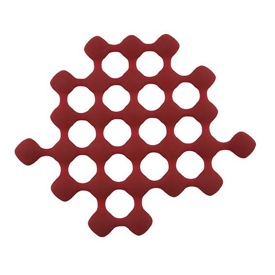 S- PLAT TRIVET SILICONE ROUGE L24.5X S- PLAT TRIVET SILICONE ROUGE L24.5X