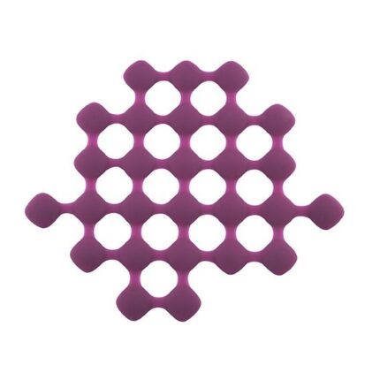 S- PLAT TRIVET SILICONE MAUVE 24.5 X21.0 CM