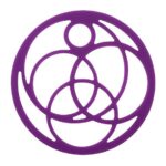 S- PLAT RONDE  SILICONE MAUVE  16X0.8 CM