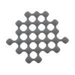 S- PLAT TRIVET  SILICONE GRIS   24.5X21 CM