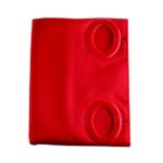 RIDEAU DOUCHE AV OEILLET ROUGE100% POLYST 205X180CM 850319 PROMO FIN17
