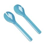 PINCE A SALADE 2 PCS MELAMINE TURQUOISE L27.5CM