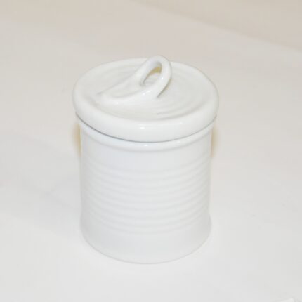 PORTE EPICE PORCELAINE  BLANCHE  .D 6.5CM  H 9.00CM