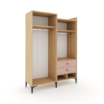 BELLA PINK ARMOIRE 4 PORTES