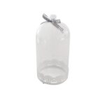 CLOCHE GATEAU EN FER FORGER ET COUVERCLE EN VERRE 10X20 CM
