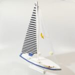 BATEAU DE PECHE EN BOIS  THEME MARIN 43,5X28 CM MC059
