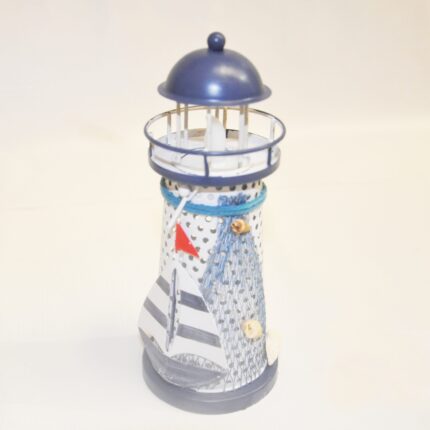 PHARE MARINE EN METAL AVEC LED THEME MARIN GF