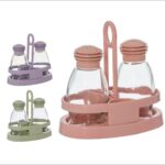 SET SELLIERE ET POIVRIER 2PCS 95 ML EN VERRE