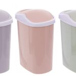 POUBELLE COULEUR UNI   EN PLASTIQUE