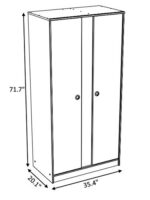 SMOOZY ARMOIRE 2 PORTES