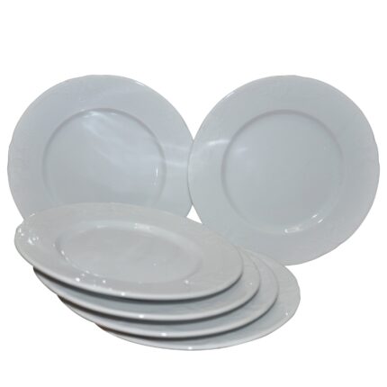 BATALHA SET6 ASSIETTES  16 CM  PORCELAINE BLANCHE