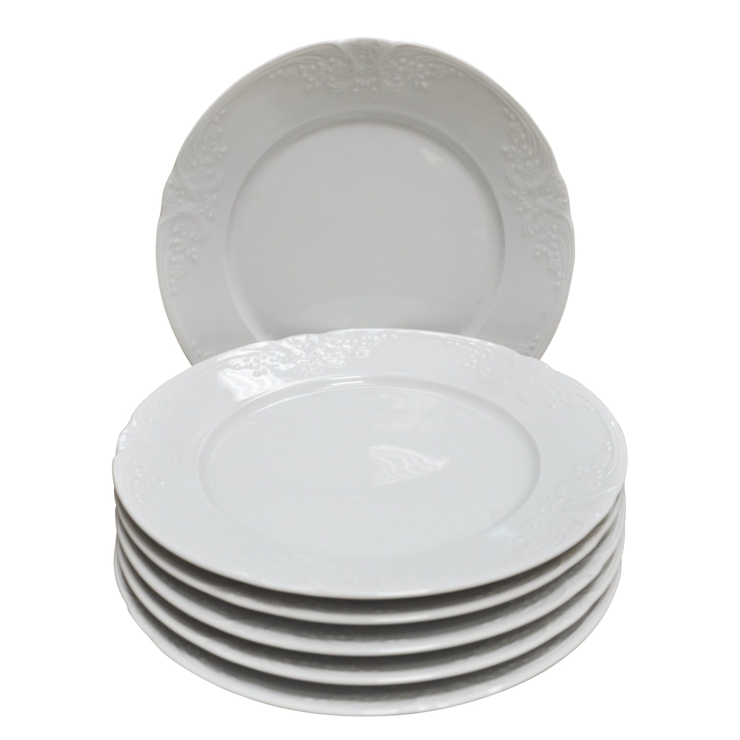 BATALHA SET6 ASSIETTES 26 CM PORCELAINE BLANCHE BATALHA SET6 ASSIETTES 26 CM PORCELAINE BLANCHE
