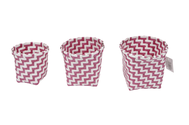 SET OF 3 PANIERS DE BAIN ROUGE SET OF 3 PANIERS DE BAIN ROUGE