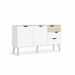 OSLO BUFFET 2 PORTES+3 TIROIRS BLANC