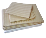 PARURE IMPRIMÉE LARGE 160X200 CM BEIGE