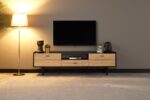 TETA  MEUBLE TV  NOIR /CHENE