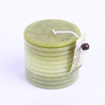 BOUGIE TRICOLORE DEGRADEE 7,5X6 CM