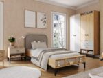 BELLA GRIS ARMOIRE 4 PORTES