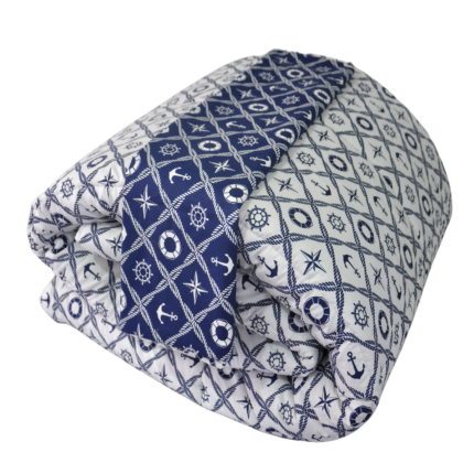 PARRURE COUETTE MARIN 1PL 160X220 POLYCOTTON 50/50 120 GRS/M2