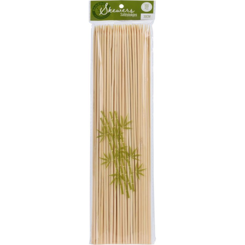 BROCHETTE EN BOIS 100 PCS 3X300 MM BROCHETTE EN BOIS 100 PCS 3X300 MM