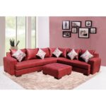 SALON ROME CORNER 295 X 250 CM + POUF GRATUIT