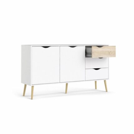 OSLO BUFFET 2 PORTES+3 TIROIRS BLANC