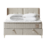 SERENA SOMMIER 160x200CM AVEC RANGEMENT + 2 CHEVETS+MATELAS SERENA