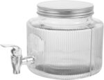 DISTRIBUTEUR DE BOISSONS EN VERRE SUPPORT MÉTAL 2,5L