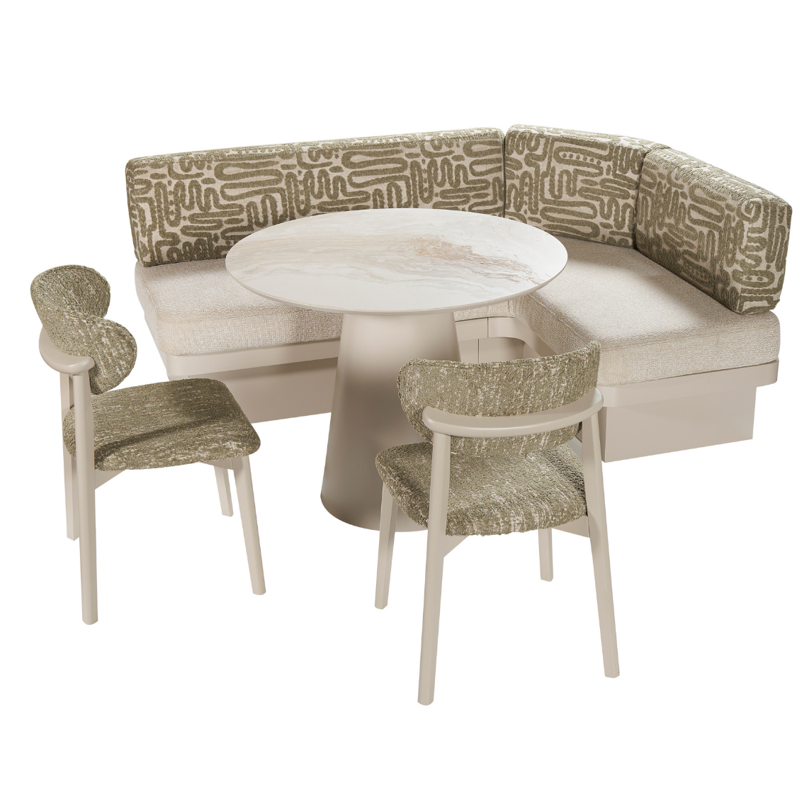 ORKIDE TABLE RONDE +CORNER +2 CHAISES ORKIDE TABLE RONDE +CORNER +2 CHAISES