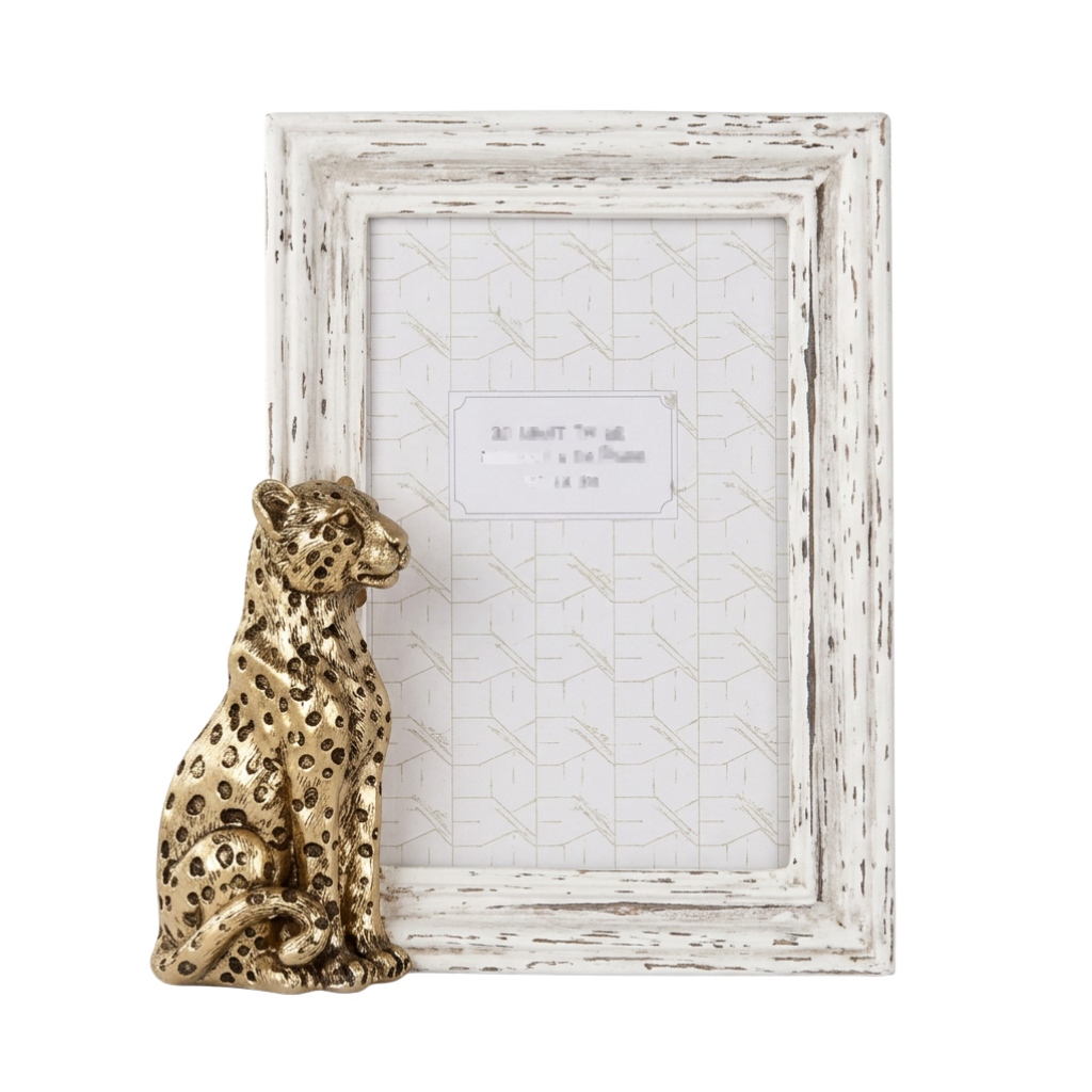 CADRE PHOTO DÉCORATIF LÉOPARD 10×15 CM