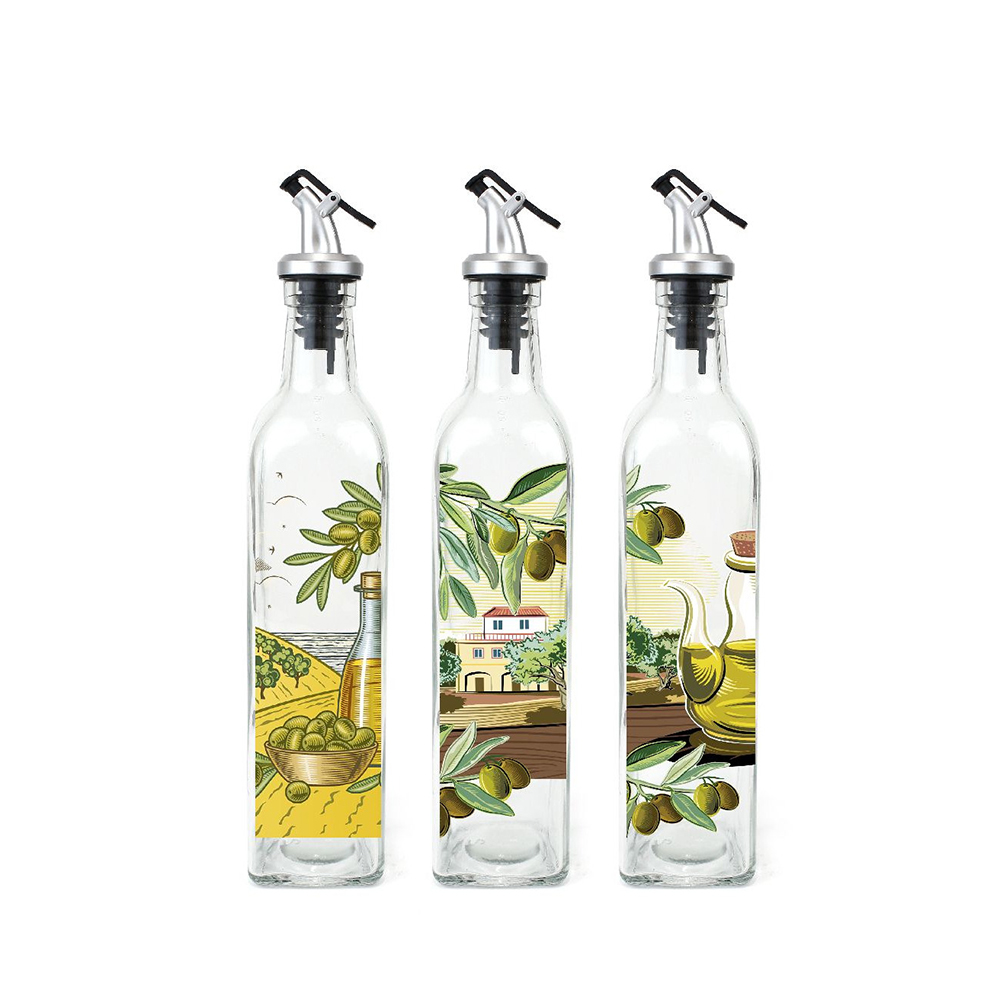 HUILIERE VERRE 250ML A/COUVERCLE A