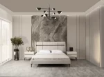 ORION PACK LIT 180X200 CM + 2 CHEVETS + COMMODE + MIROIR + POUF