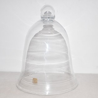 COUVERCLE  MOUTH FORME CLOCHE EN VERRE 34CM PH 183