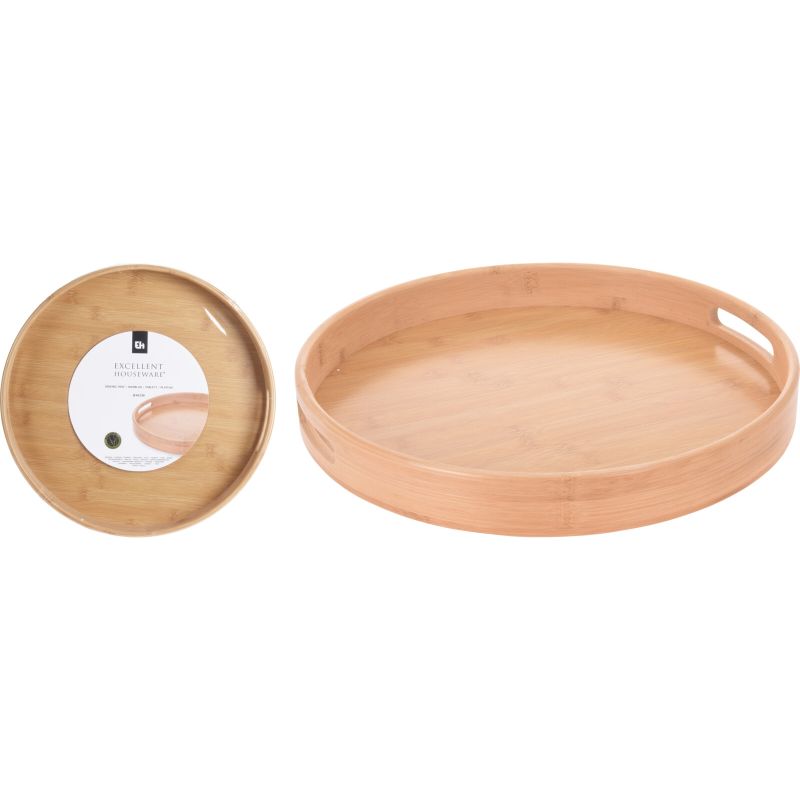 PLATEAU DE SERVICE RONDE BAMBOO 40 CM PLATEAU DE SERVICE RONDE BAMBOO 40 CM
