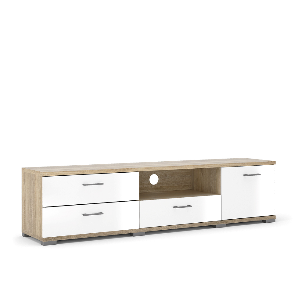 HOMELINE MEUBLE TV 3 TIROIRS + 1 PORTE