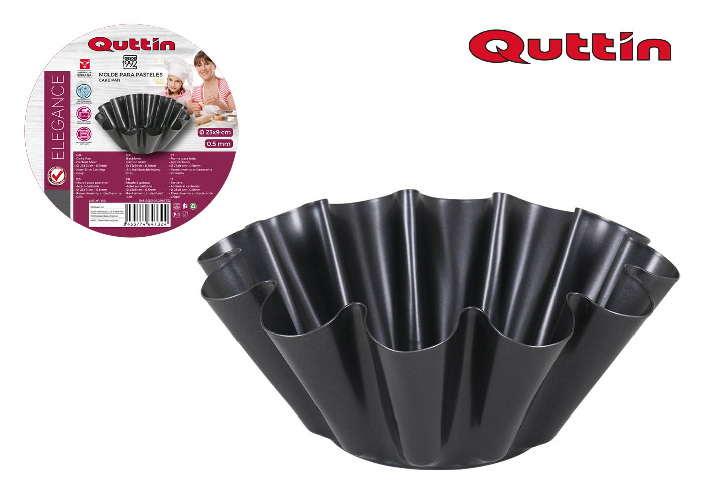 MOULE MUFFIN 23X9CM/0.5MM QUTTIN