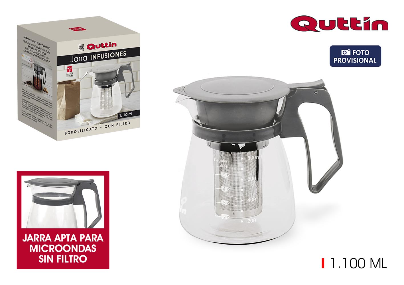 INFUSIONS PICHET 1100ML QUTTIN